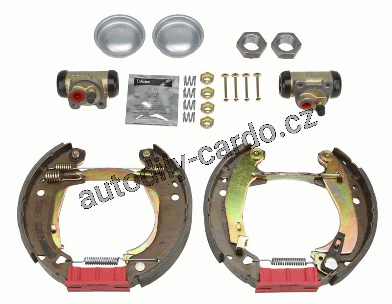 Sada brzdových čelistí TRW GSK1215 - Superkit PEUGEOT