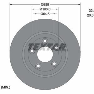 Brzdový kotouč TEXTAR 92099100 Brzdový kotouč TEXTAR 92099100