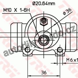 Brzdový váleček TRW BWF254