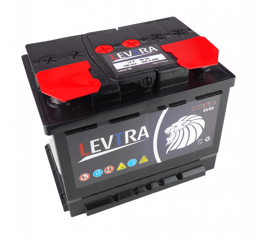 Autobaterie LEVTRA 12V/60Ah 450A 601645